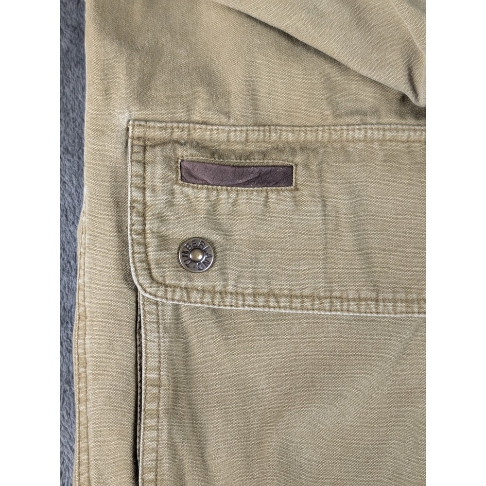 VTG Timberland WeatherGear Mens Barn Coat Chore Jacket MED Heavy Duty Canvas 90s - Picture 8 of 16